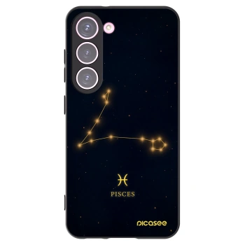 Picasee silikónový čierny obal pre Samsung Galaxy S23 5G - PISCES