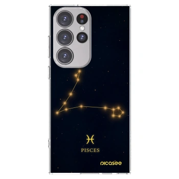 Picasee silikónový prehľadný obal pre Samsung Galaxy S23 Ultra 5G - PISCES