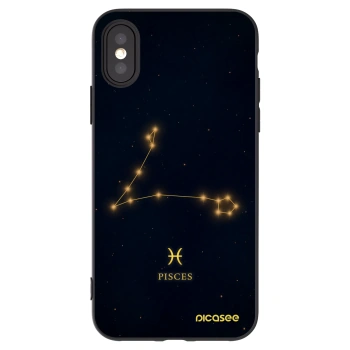 Picasee silikónový čierny obal pre Apple iPhone X/XS - PISCES
