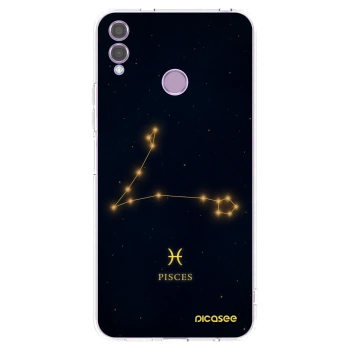 Picasee silikónový prehľadný obal pre Honor 8X - PISCES
