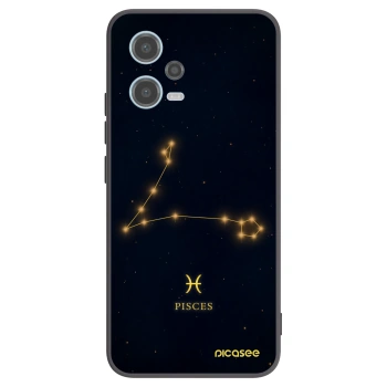 Picasee silikónový čierny obal pre Xiaomi Redmi Note 12 5G - PISCES