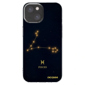 Picasee silikónový prehľadný obal pre Apple iPhone 15 - PISCES