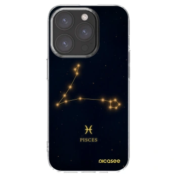Picasee silikónový prehľadný obal pre Apple iPhone 15 Pro - PISCES