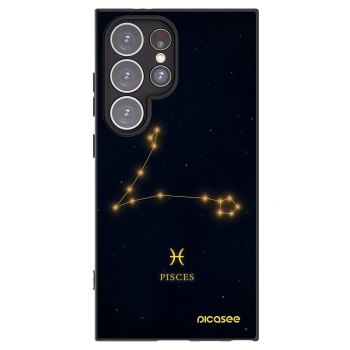 Picasee silikónový čierny obal pre Samsung Galaxy S24 Ultra S928B 5G - PISCES