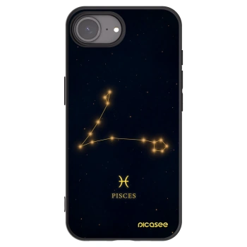 Picasee silikónový čierny obal pre Apple iPhone 16e - PISCES