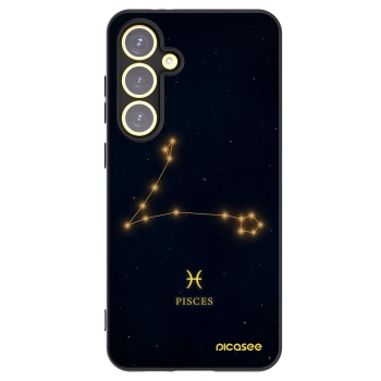 Picasee silikónový čierny obal pre Samsung Galaxy S24 FE S721B - PISCES