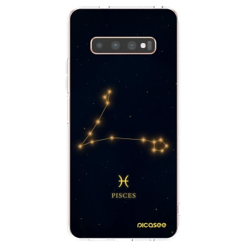 Picasee silikónový prehľadný obal pre Samsung Galaxy S10 Plus G975 - PISCES