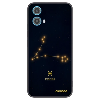Picasee silikónový čierny obal pre Motorola Moto G34 5G - PISCES