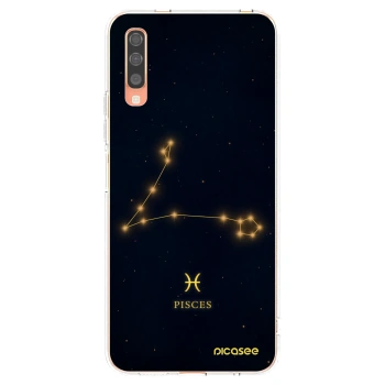 Picasee silikónový prehľadný obal pre Samsung Galaxy A70 A705F - PISCES
