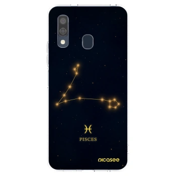 Picasee silikónový prehľadný obal pre Samsung Galaxy A40 A405F - PISCES