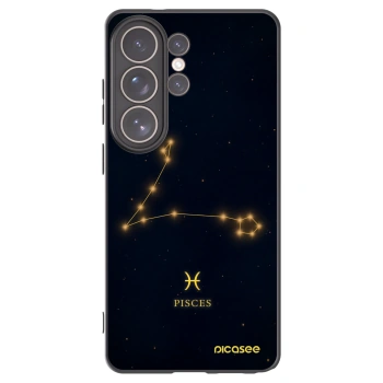 Picasee silikónový čierny obal pre Samsung Galaxy S26 Ultra - PISCES