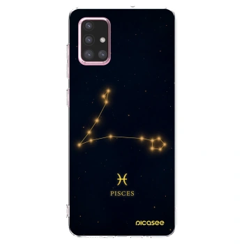 Picasee silikónový prehľadný obal pre Samsung Galaxy A71 A715F - PISCES
