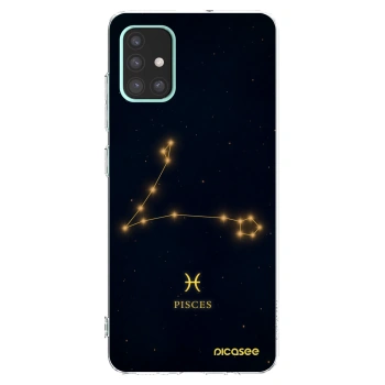 Picasee silikónový prehľadný obal pre Samsung Galaxy A51 A515F - PISCES