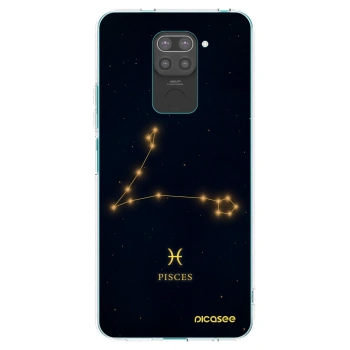 Picasee silikónový čierny obal pre Xiaomi Redmi Note 9 - PISCES