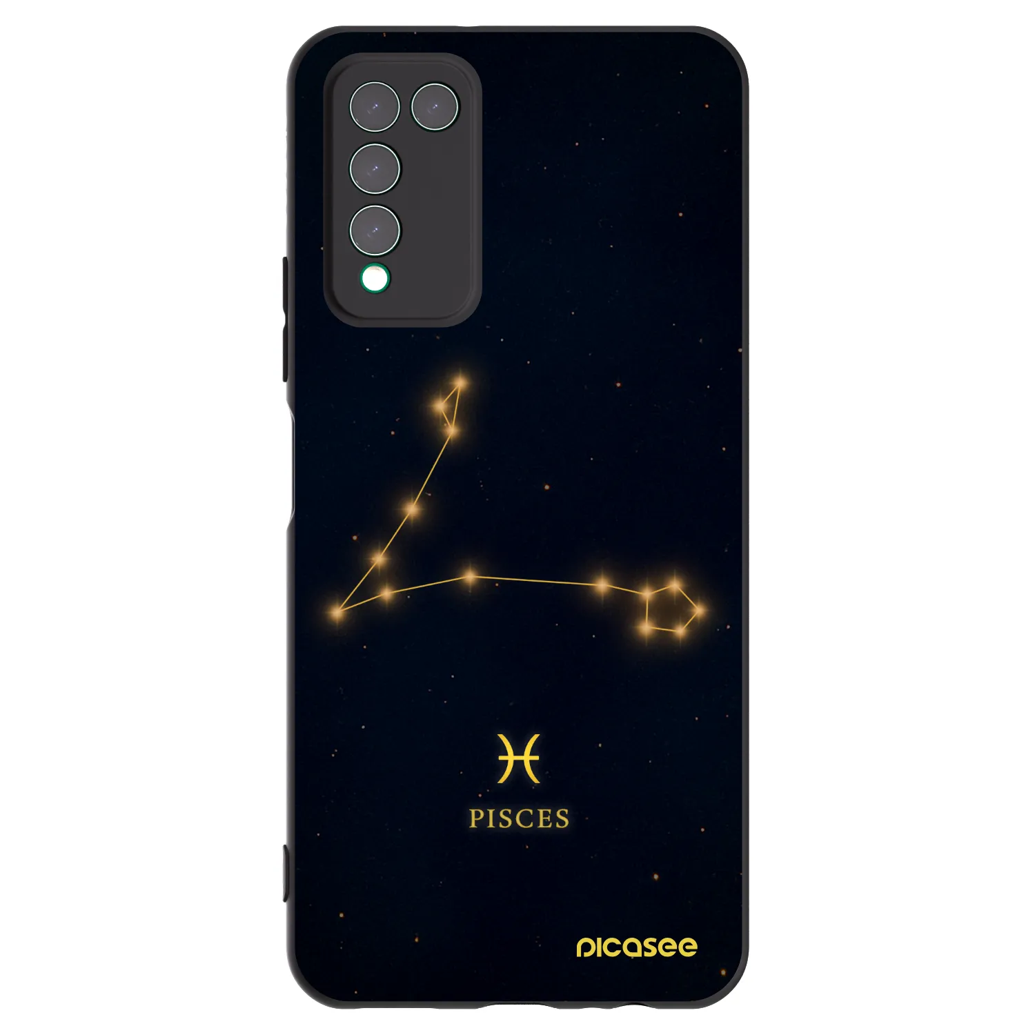 Picasee silikónový čierny obal pre Honor 10X Lite - PISCES