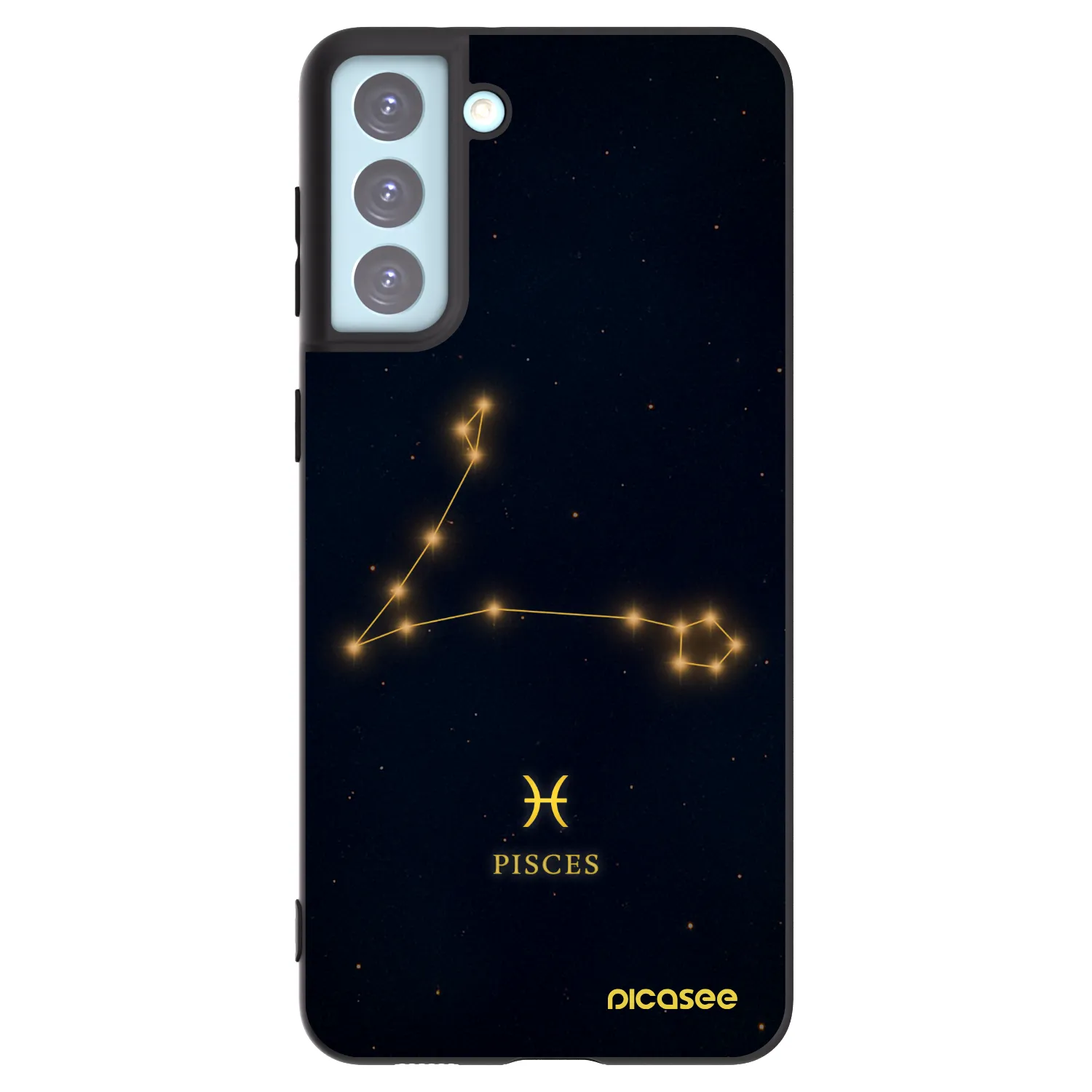 Picasee silikónový čierny obal pre Samsung Galaxy S21+ 5G G996F - PISCES