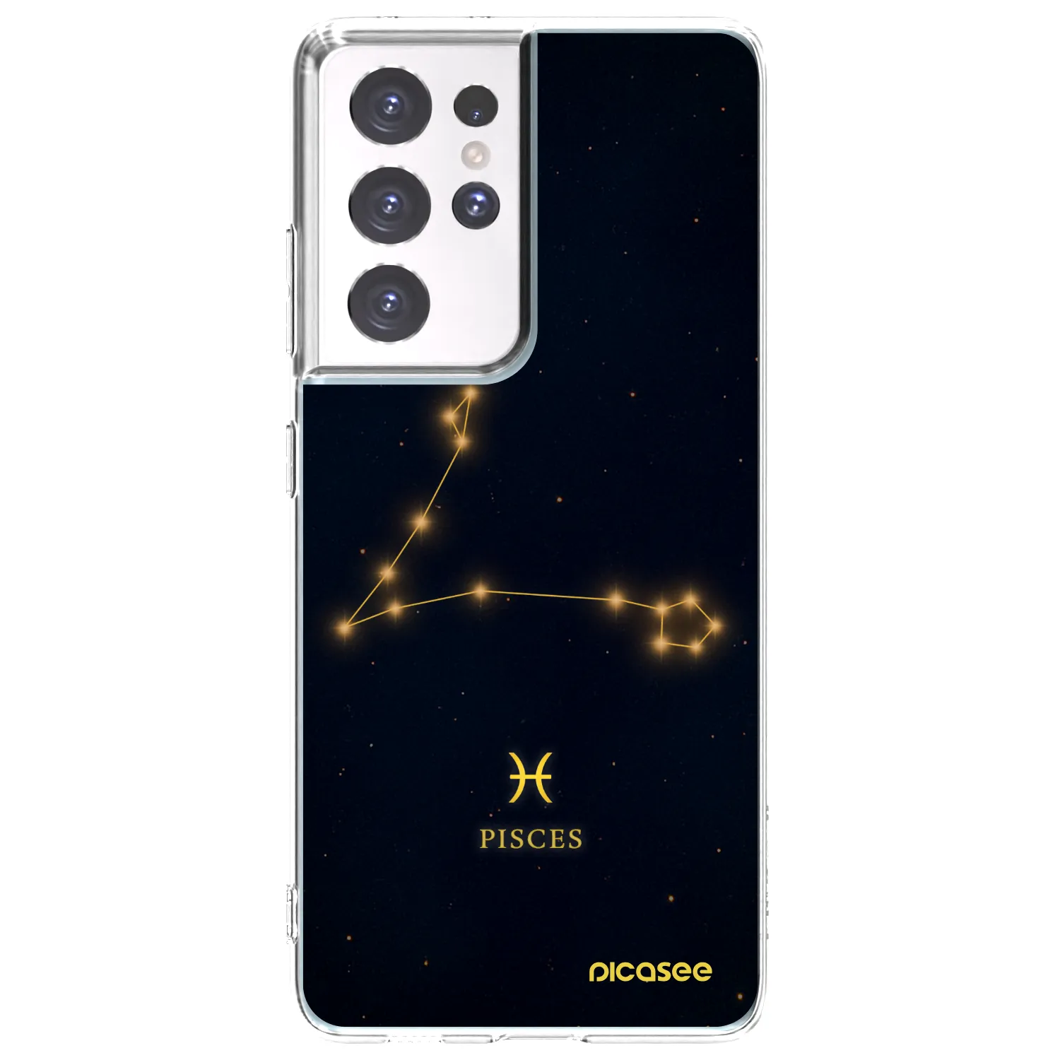 Picasee silikónový prehľadný obal pre Samsung Galaxy S21 Ultra 5G G998B - PISCES
