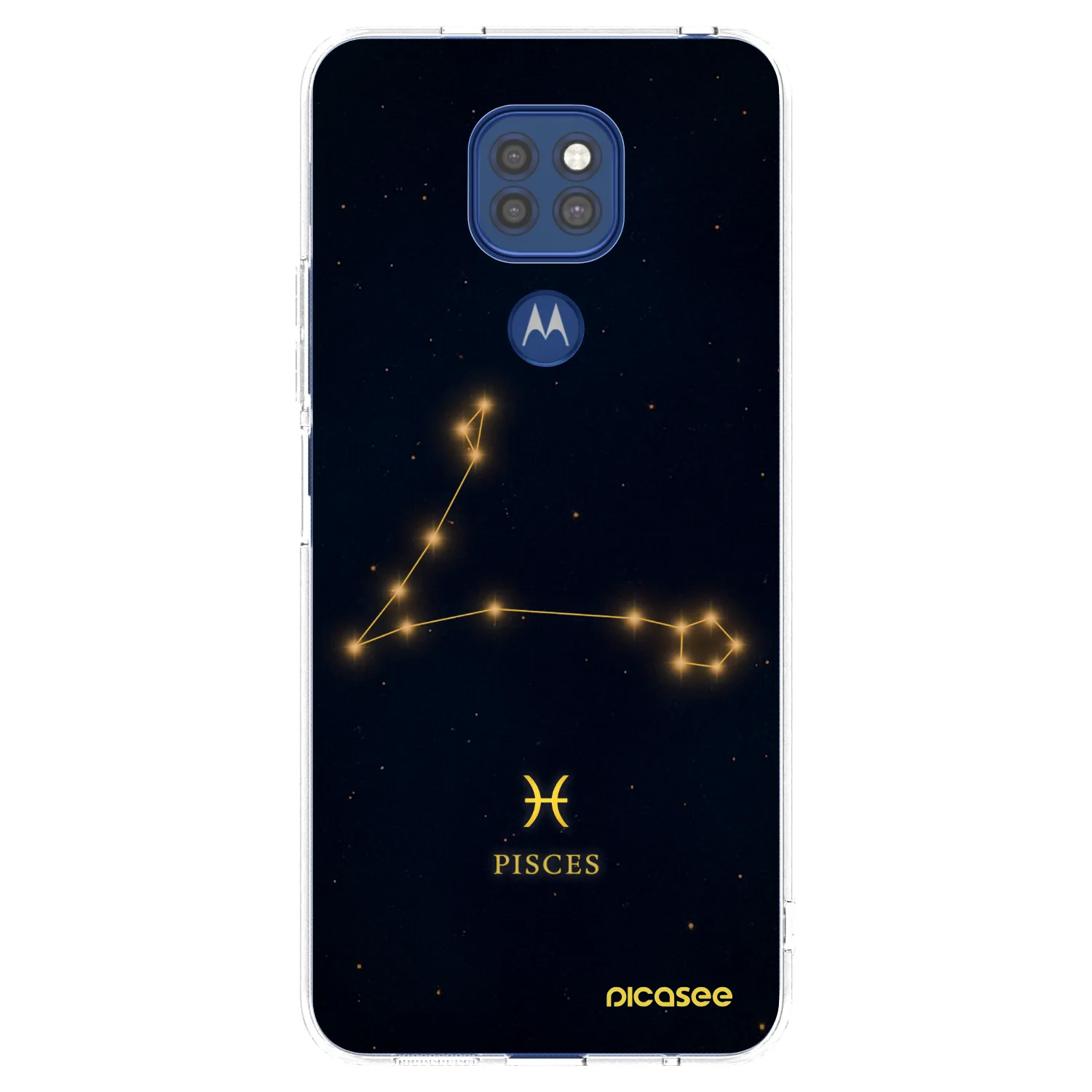 Silikónový prehľadný obal pre Motorola Moto G9 Play - PISCES