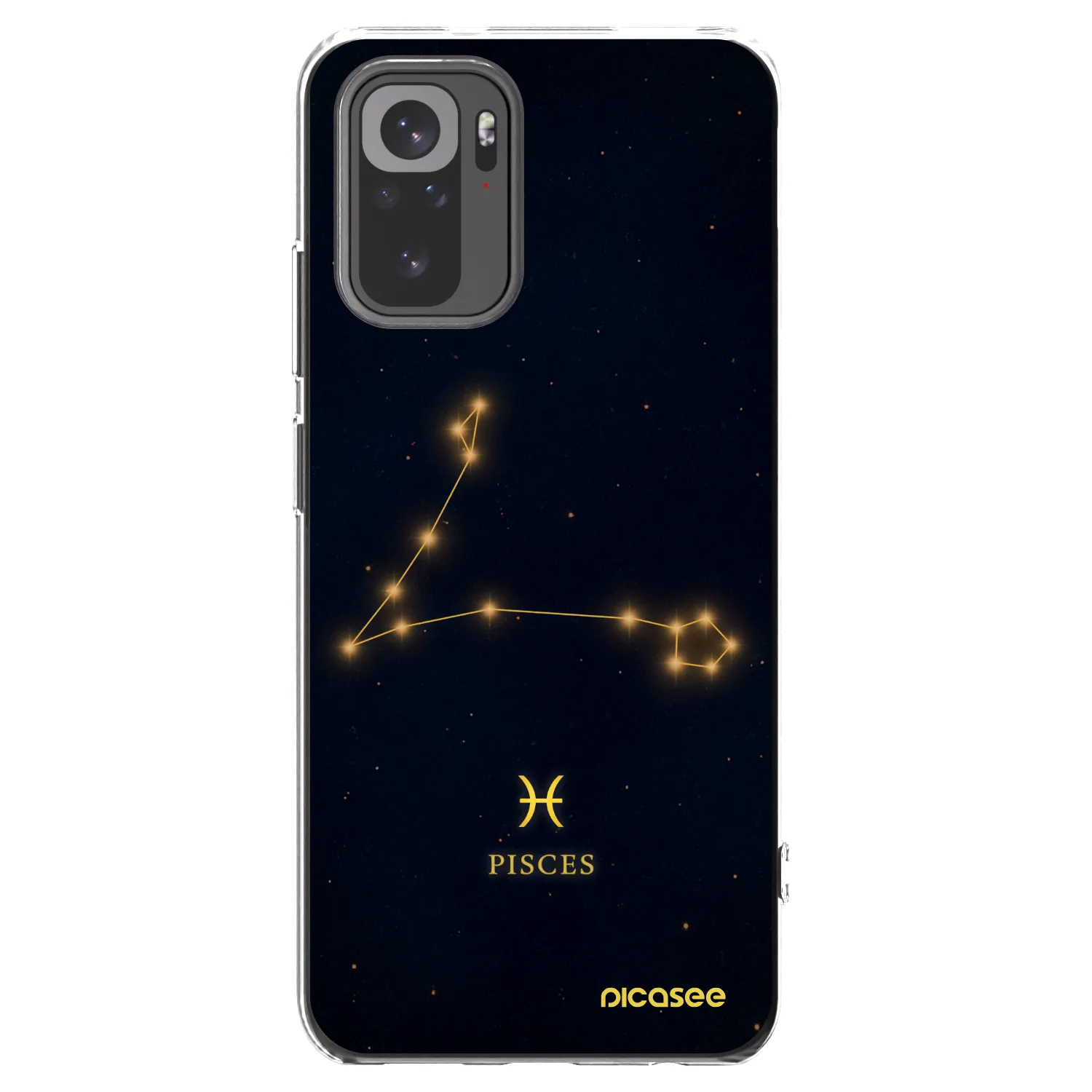 Picasee silikónový prehľadný obal pre Xiaomi Redmi Note 10 - PISCES