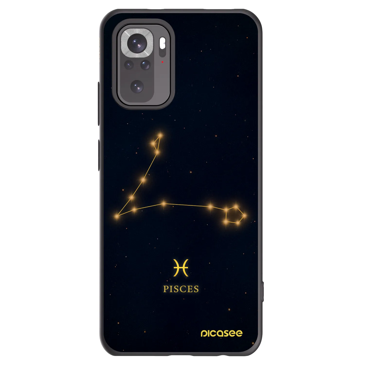 Picasee silikónový čierny obal pre Xiaomi Redmi Note 10 - PISCES