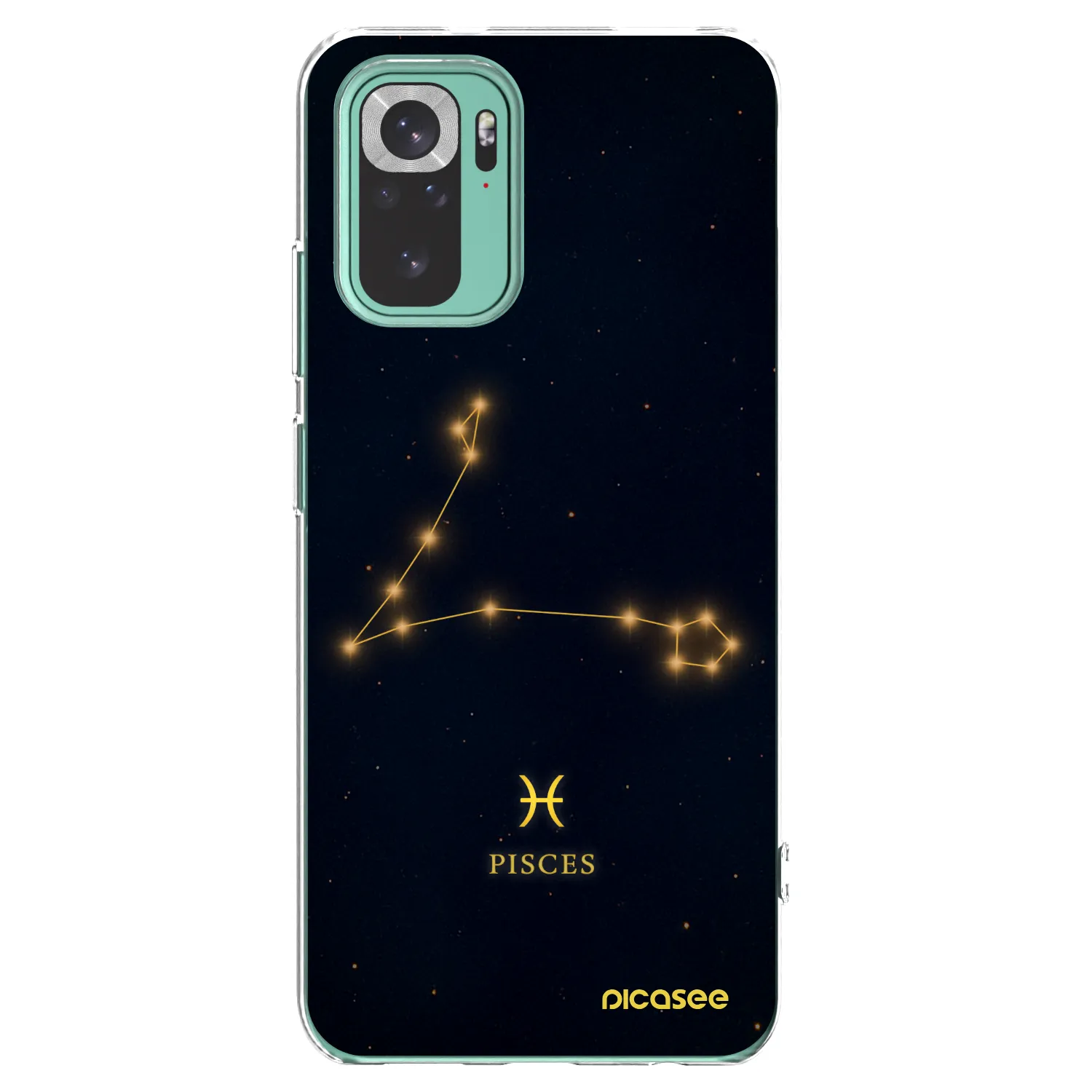 Picasee silikónový prehľadný obal pre Xiaomi Redmi Note 10 Pro - PISCES