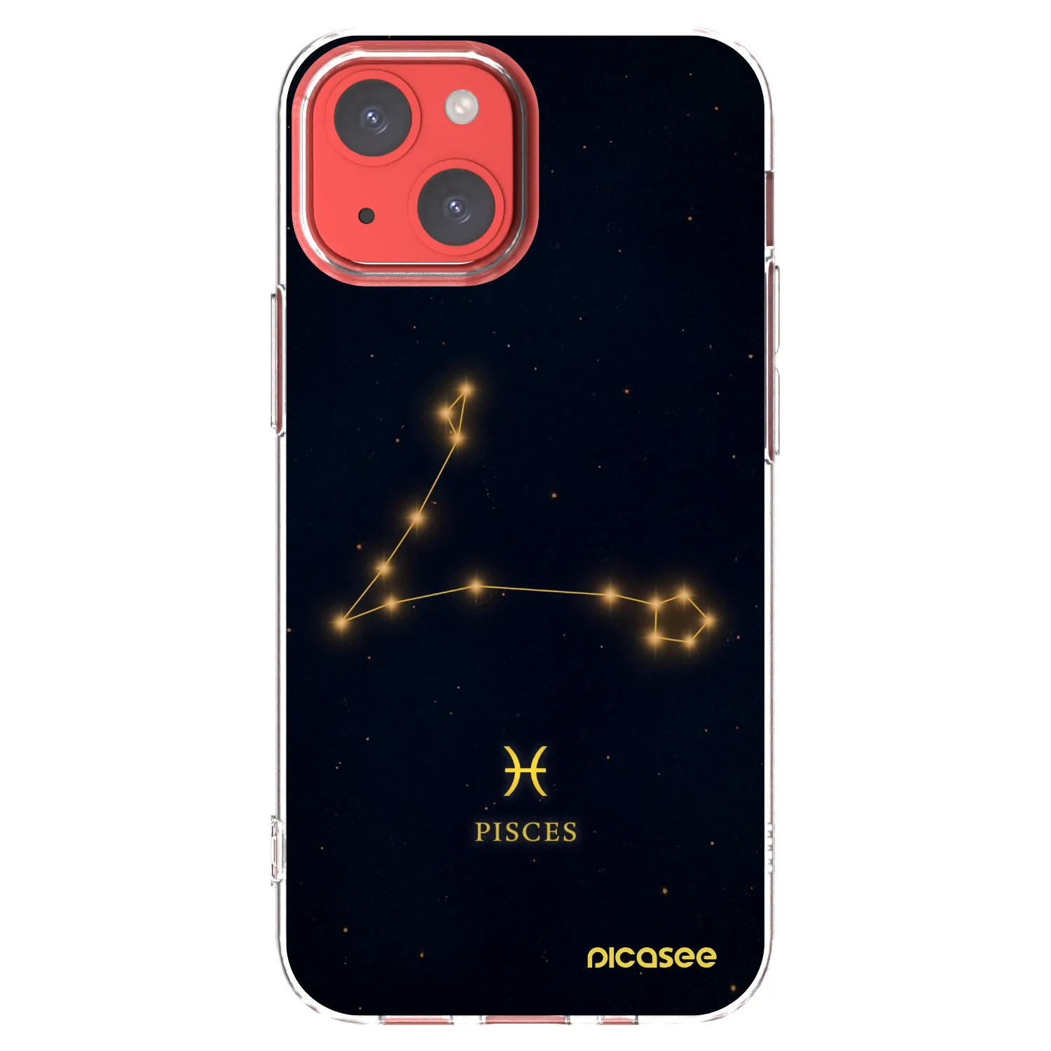 Picasee silikónový prehľadný obal pre Apple iPhone 13 mini - PISCES