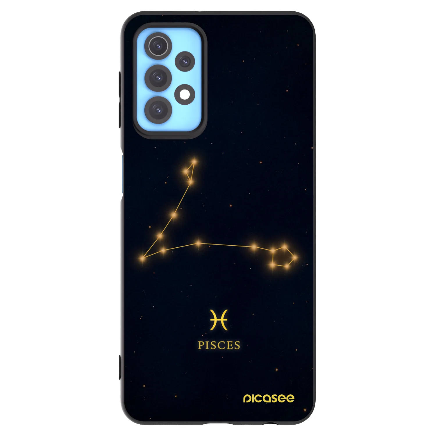 Picasee silikónový čierny obal pre Samsung Galaxy A32 4G SM-A325F - PISCES