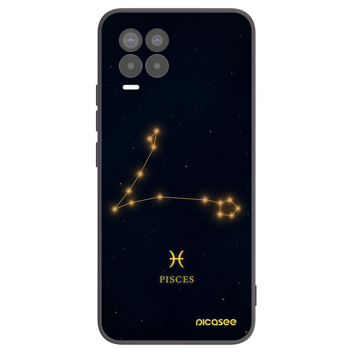 Picasee silikónový čierny obal pre Realme 8 4G - PISCES