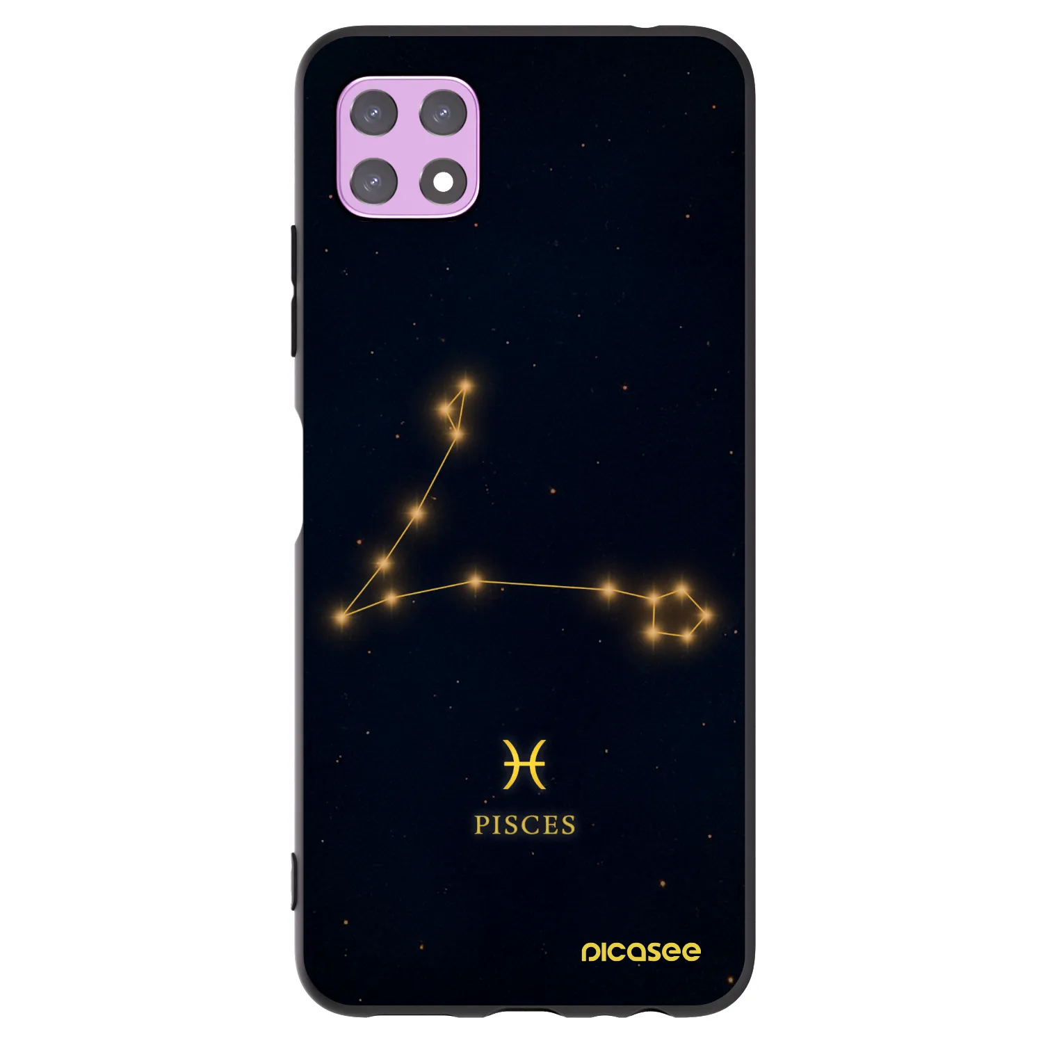 Picasee silikónový čierny obal pre Samsung Galaxy A22 A226B 5G - PISCES