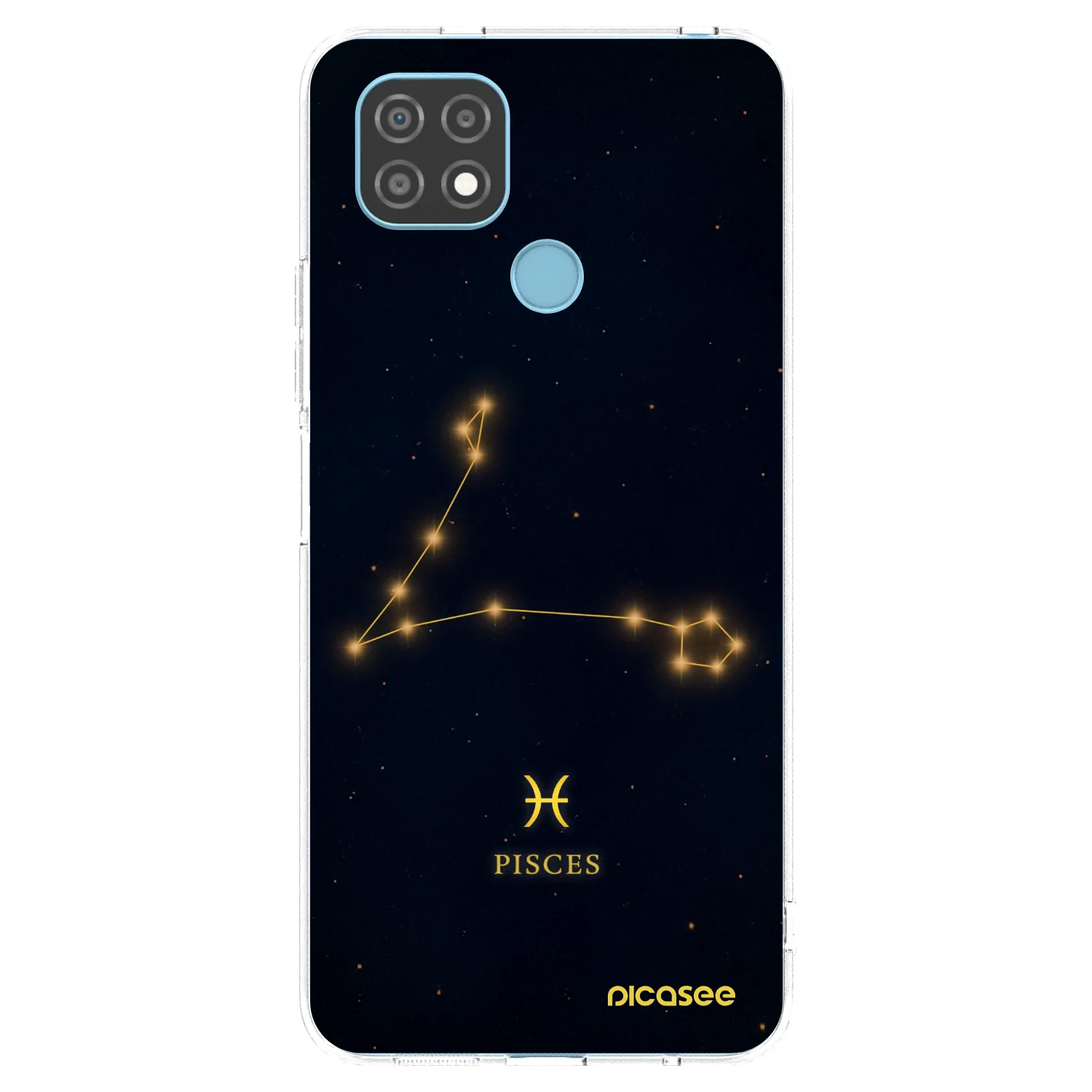 Picasee silikónový prehľadný obal pre Realme C21 - PISCES