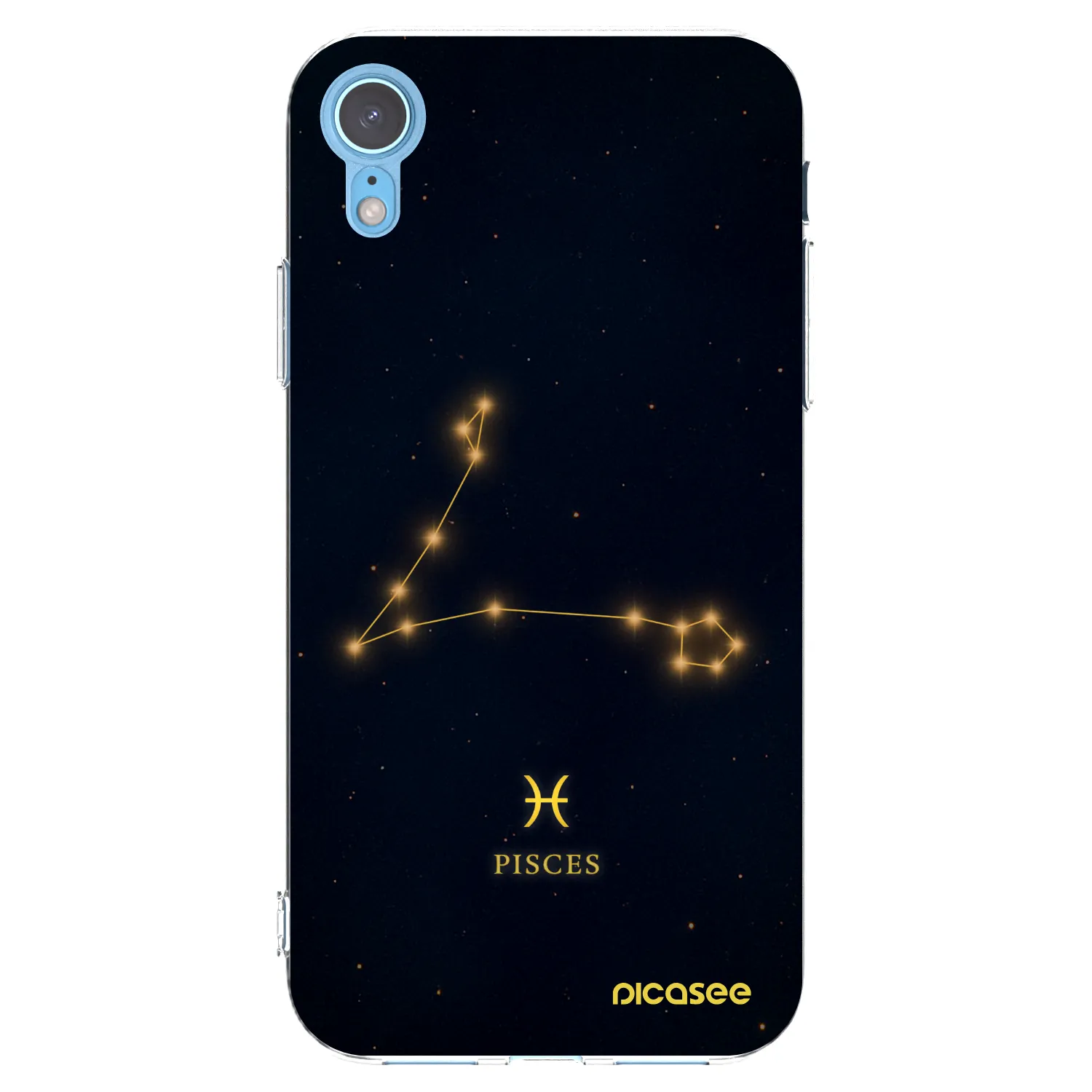 Picasee silikónový prehľadný obal pre Apple iPhone XR - PISCES