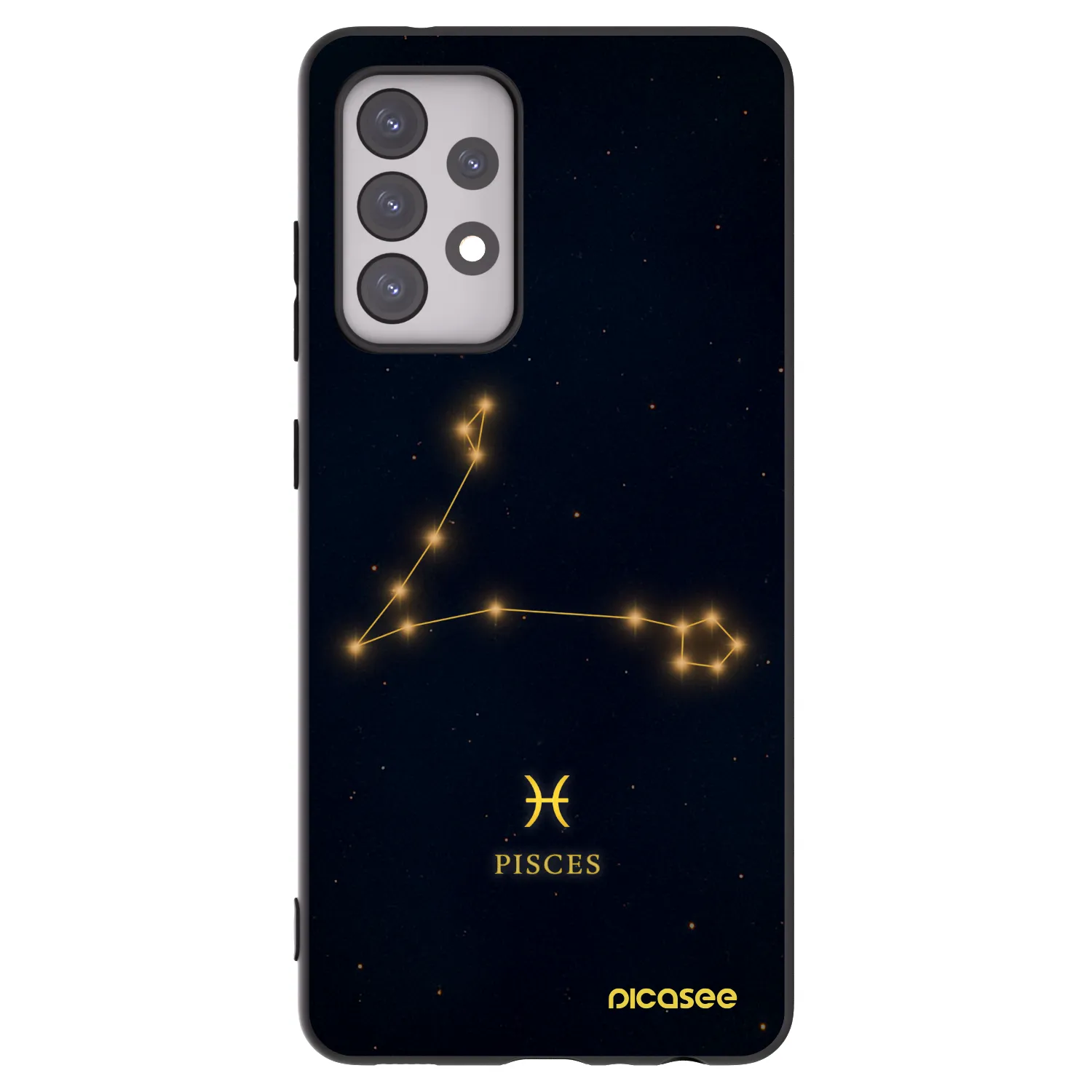 Picasee silikónový čierny obal pre Samsung Galaxy A52s 5G A528B - PISCES