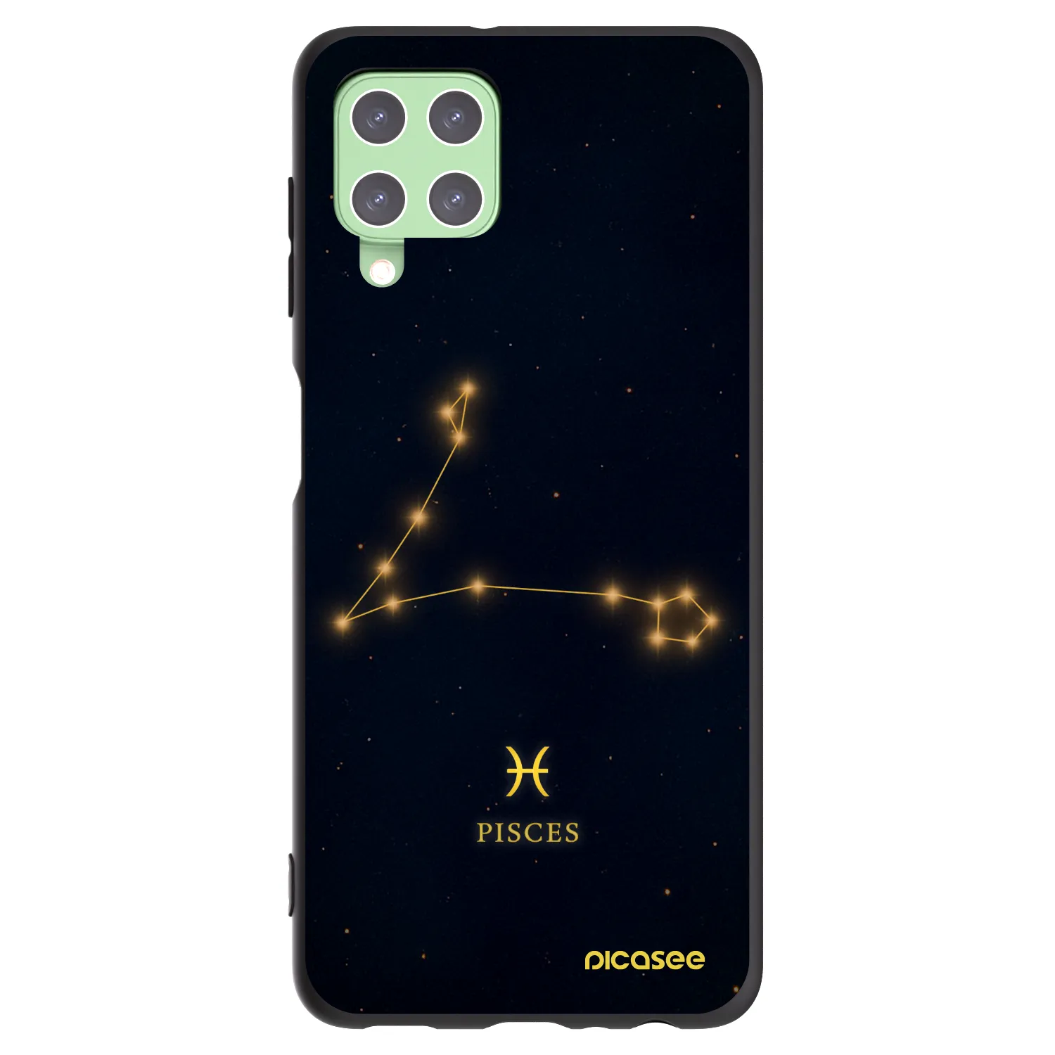 Picasee silikónový čierny obal pre Samsung Galaxy A22 A225F 4G - PISCES