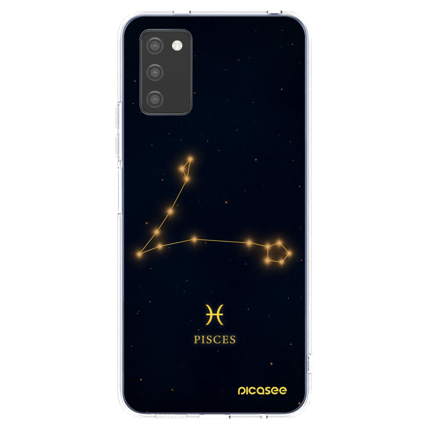 Picasee silikónový prehľadný obal pre Samsung Galaxy A03s A037G - PISCES