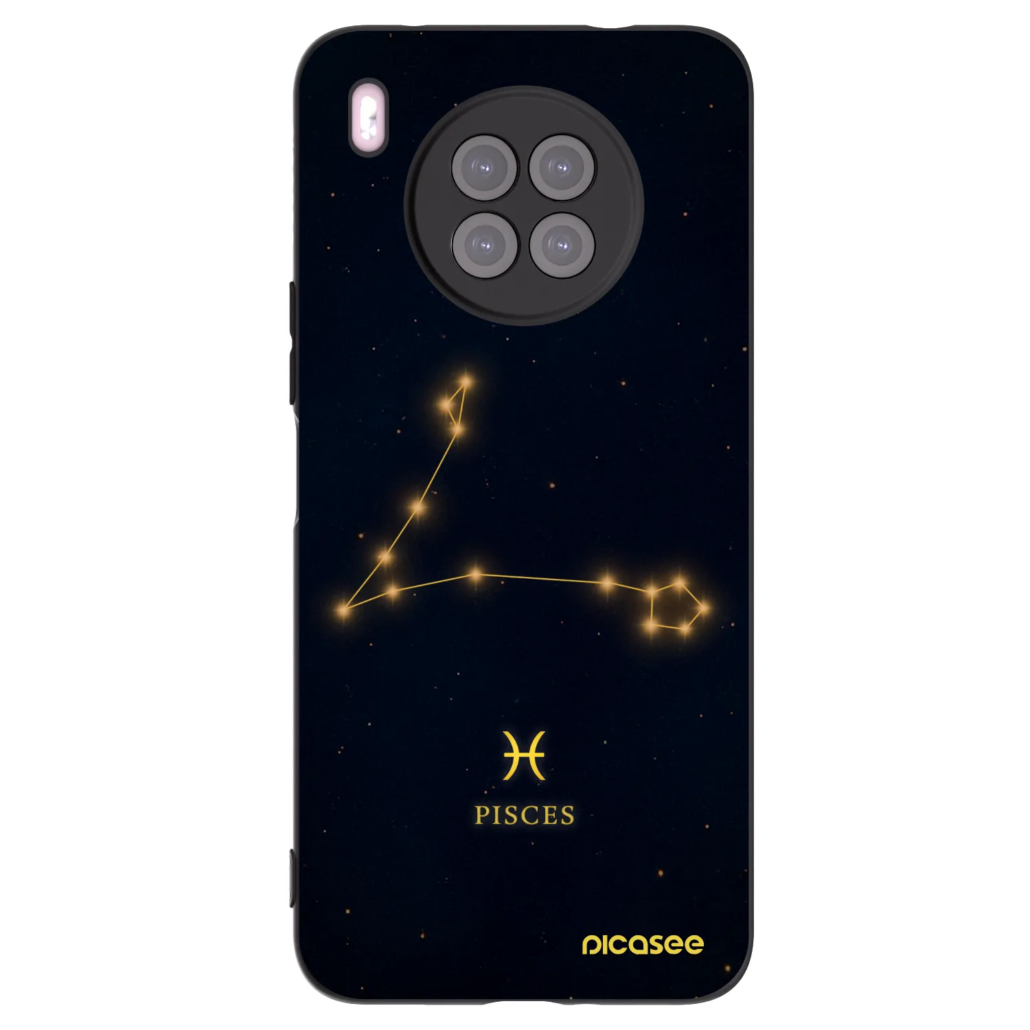 Picasee silikónový čierny obal pre Huawei Nova 8i - PISCES