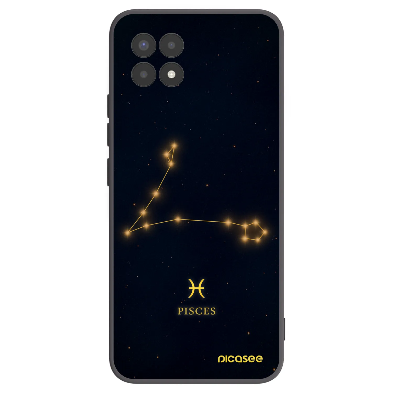 Picasee silikónový čierny obal pre Realme 8i - PISCES