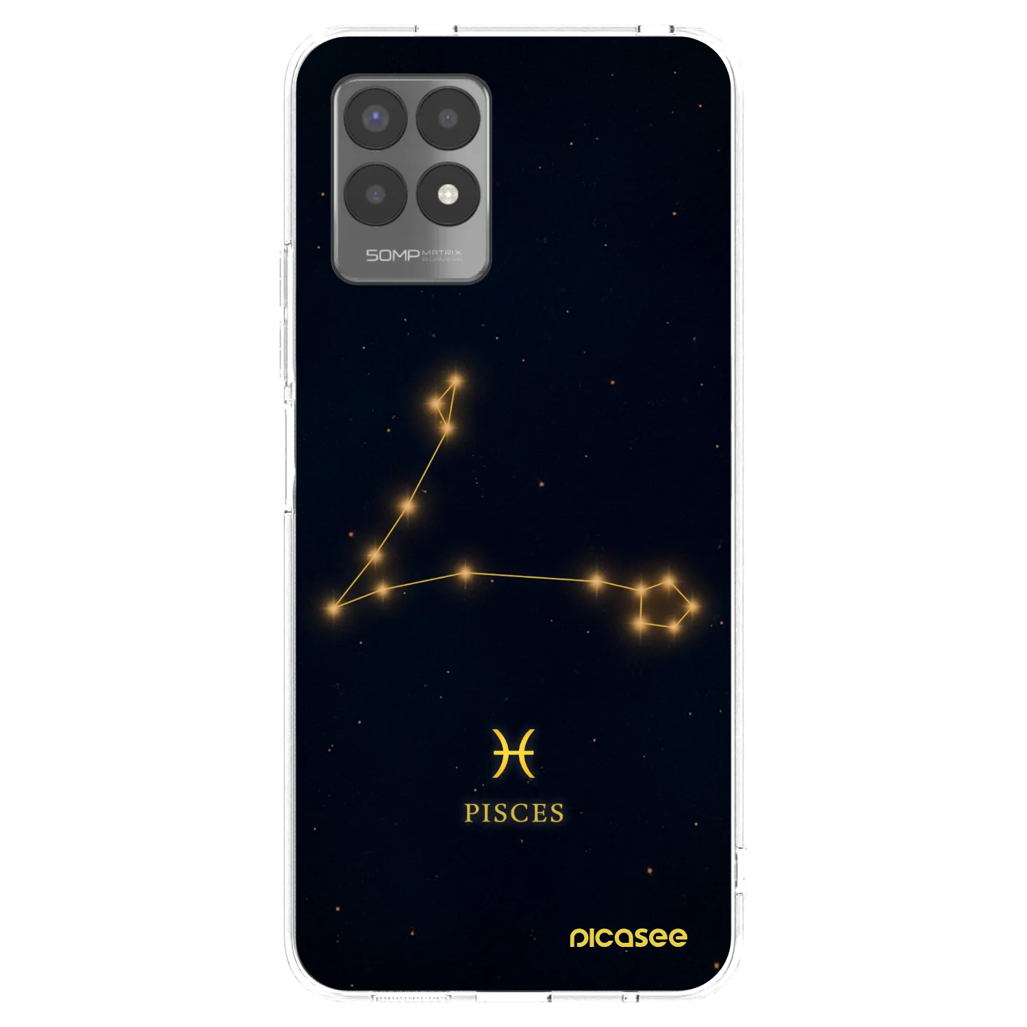 Picasee silikónový prehľadný obal pre Realme 8i - PISCES