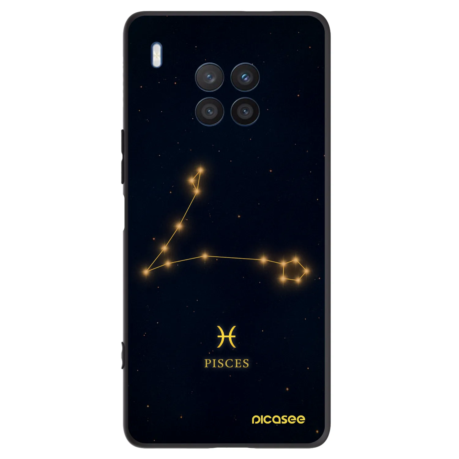 Picasee silikónový čierny obal pre Honor 50 Lite - PISCES
