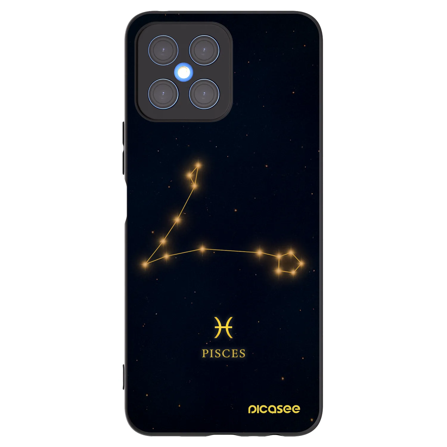 Picasee silikónový čierny obal pre Honor X8 4G - PISCES