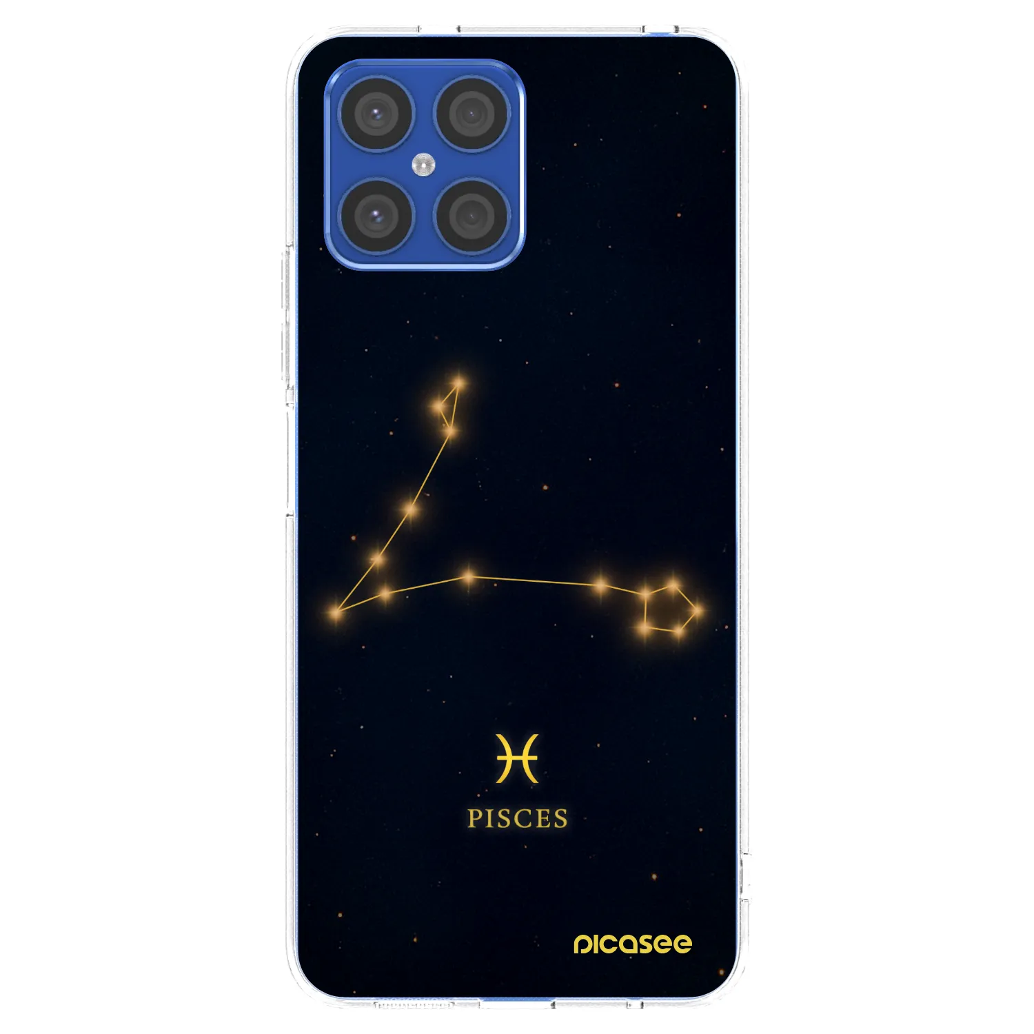 Picasee silikónový prehľadný obal pre Honor X8 4G - PISCES