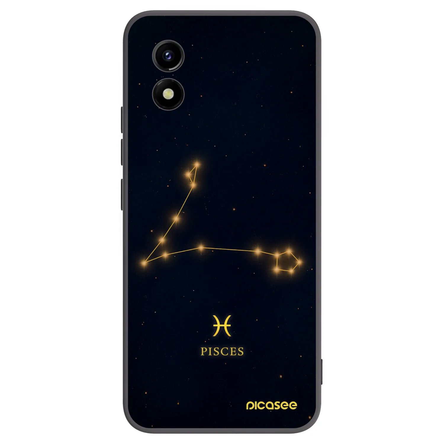 Picasee silikónový čierny obal pre Vivo Y01 - PISCES