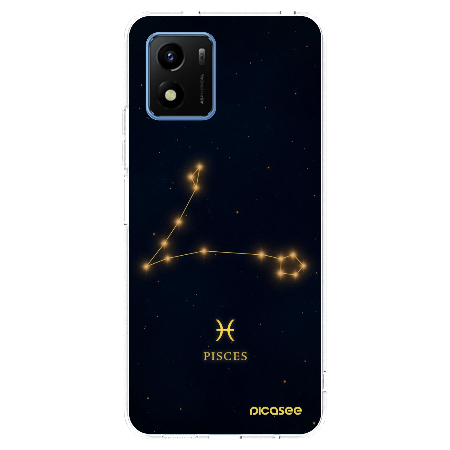 Picasee silikónový prehľadný obal pre Vivo Y01 - PISCES