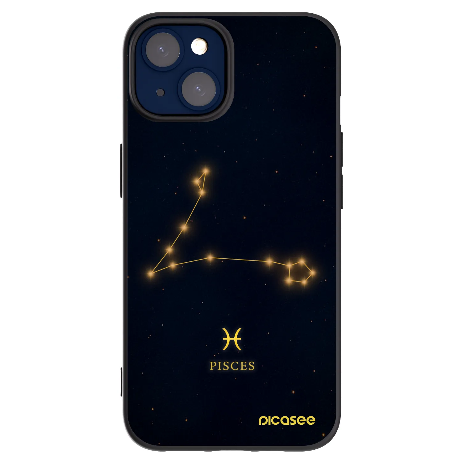 Silikónový čierny obal pre Apple iPhone 14 - PISCES