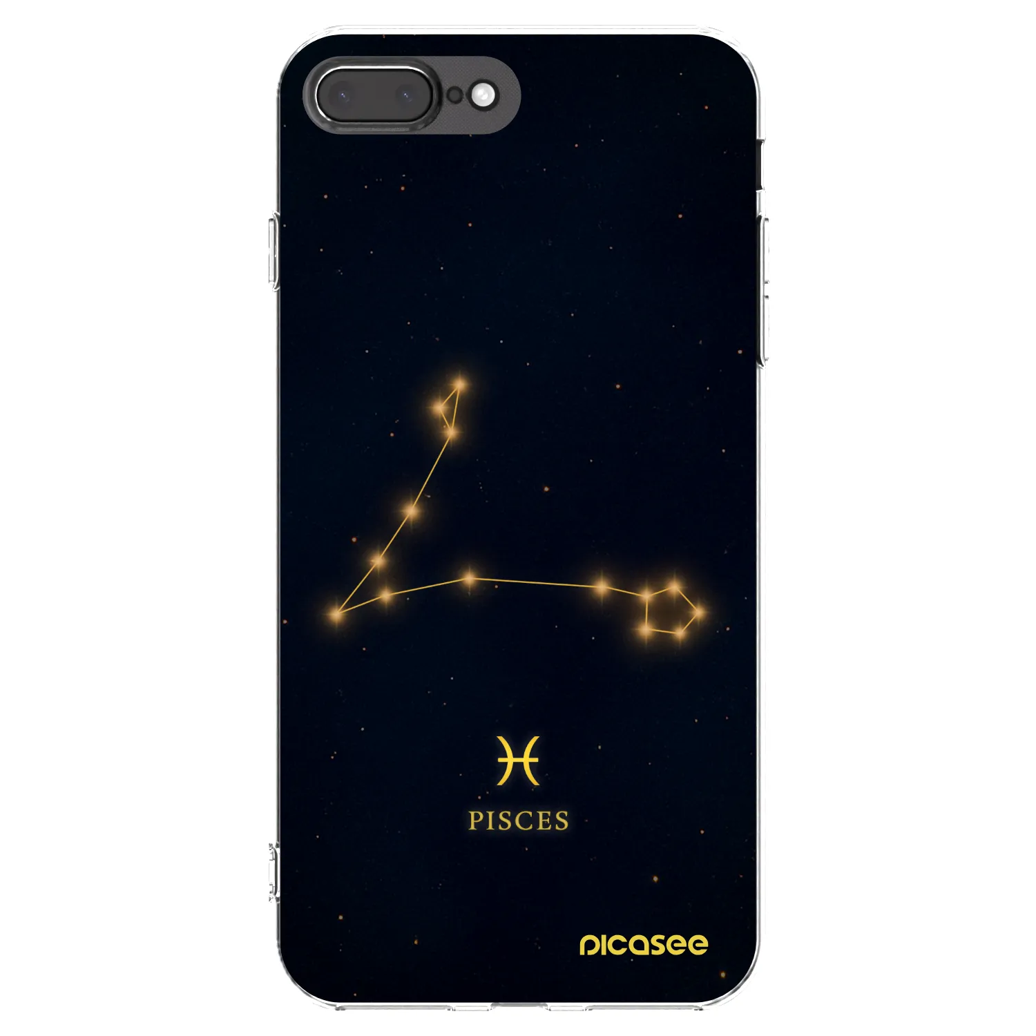 Picasee silikónový prehľadný obal pre Apple iPhone 8 Plus - PISCES