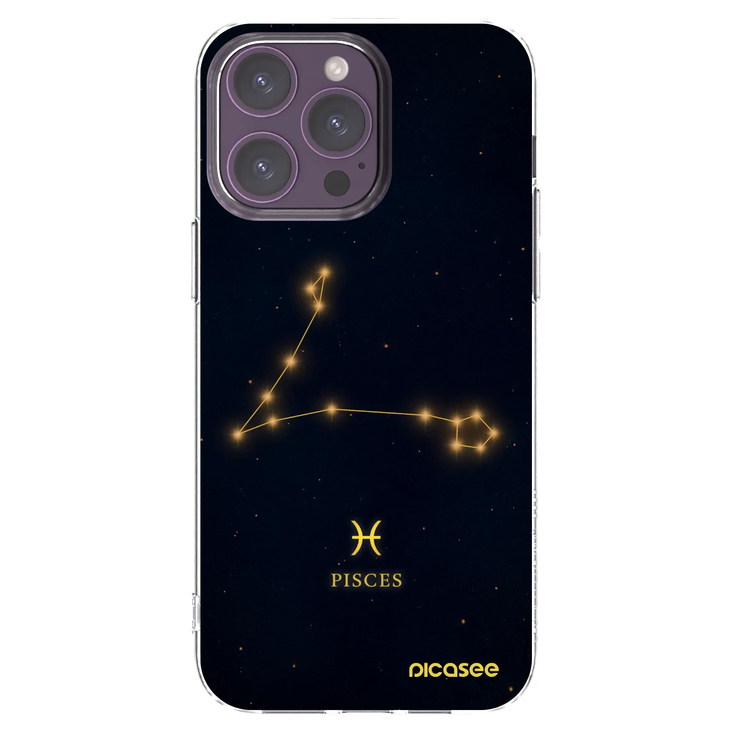 Picasee silikónový prehľadný obal pre Apple iPhone 14 Pro Max - PISCES