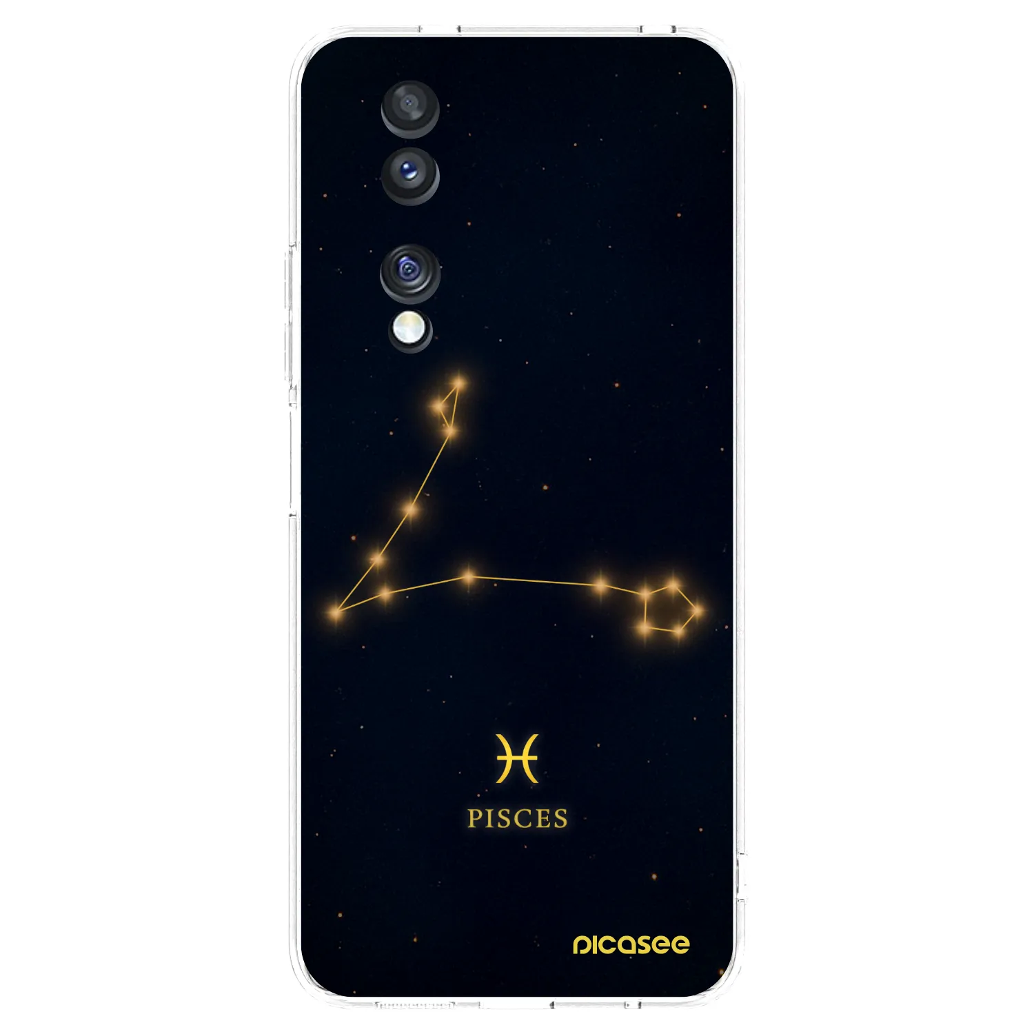 Picasee silikónový prehľadný obal pre Honor 70 - PISCES