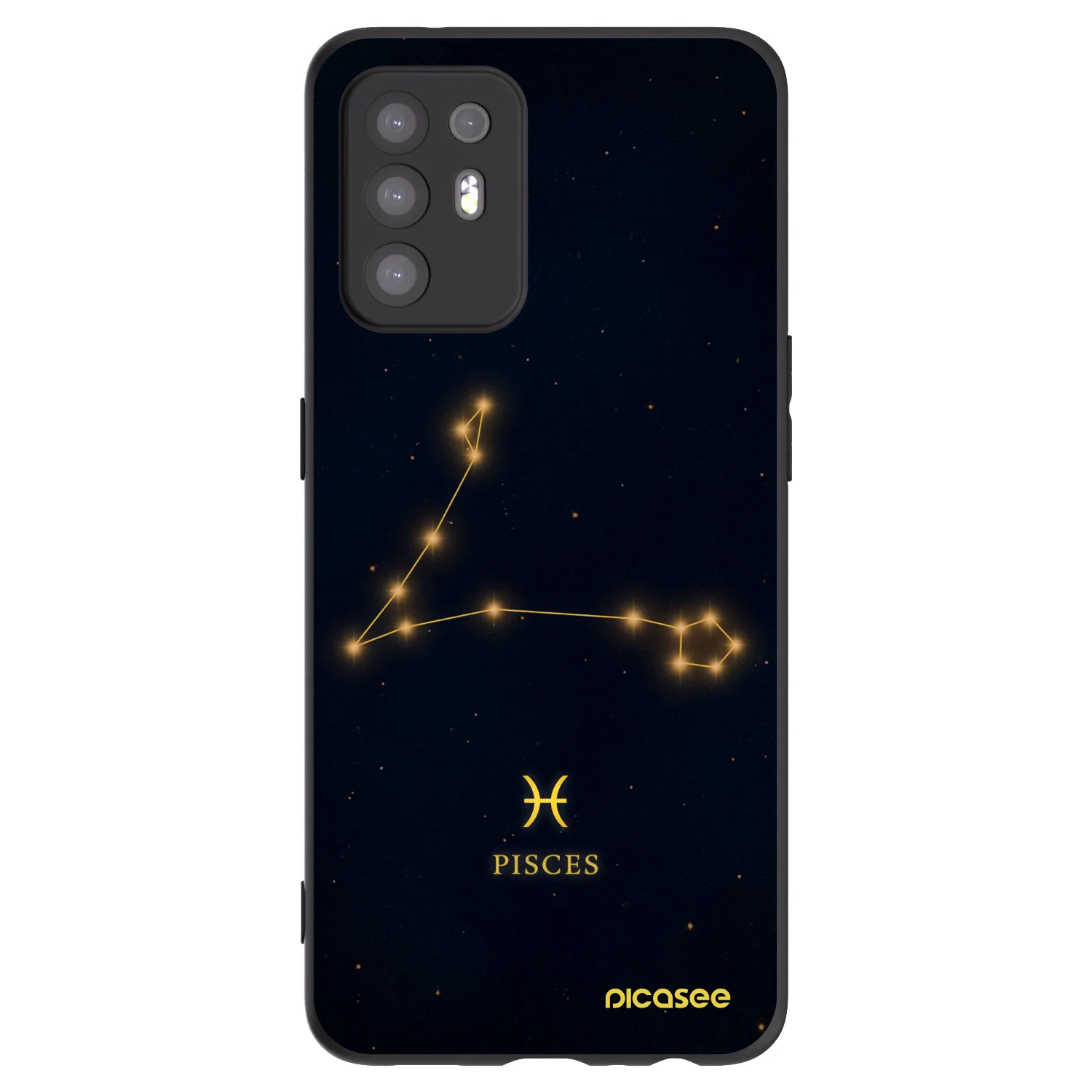Picasee silikónový čierny obal pre OPPO A94 5G - PISCES