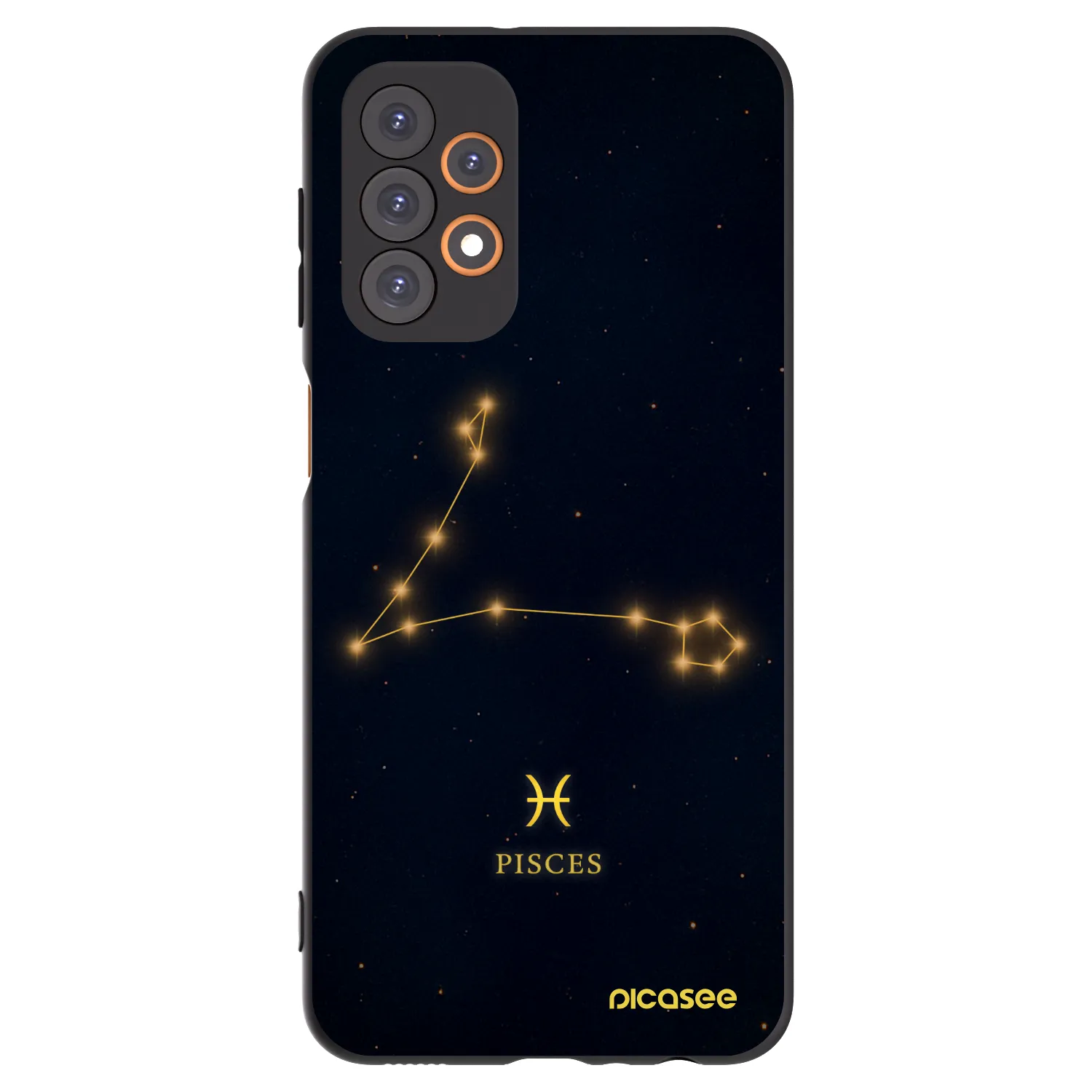 Picasee silikónový čierny obal pre Samsung Galaxy A23 A235F 4G - PISCES