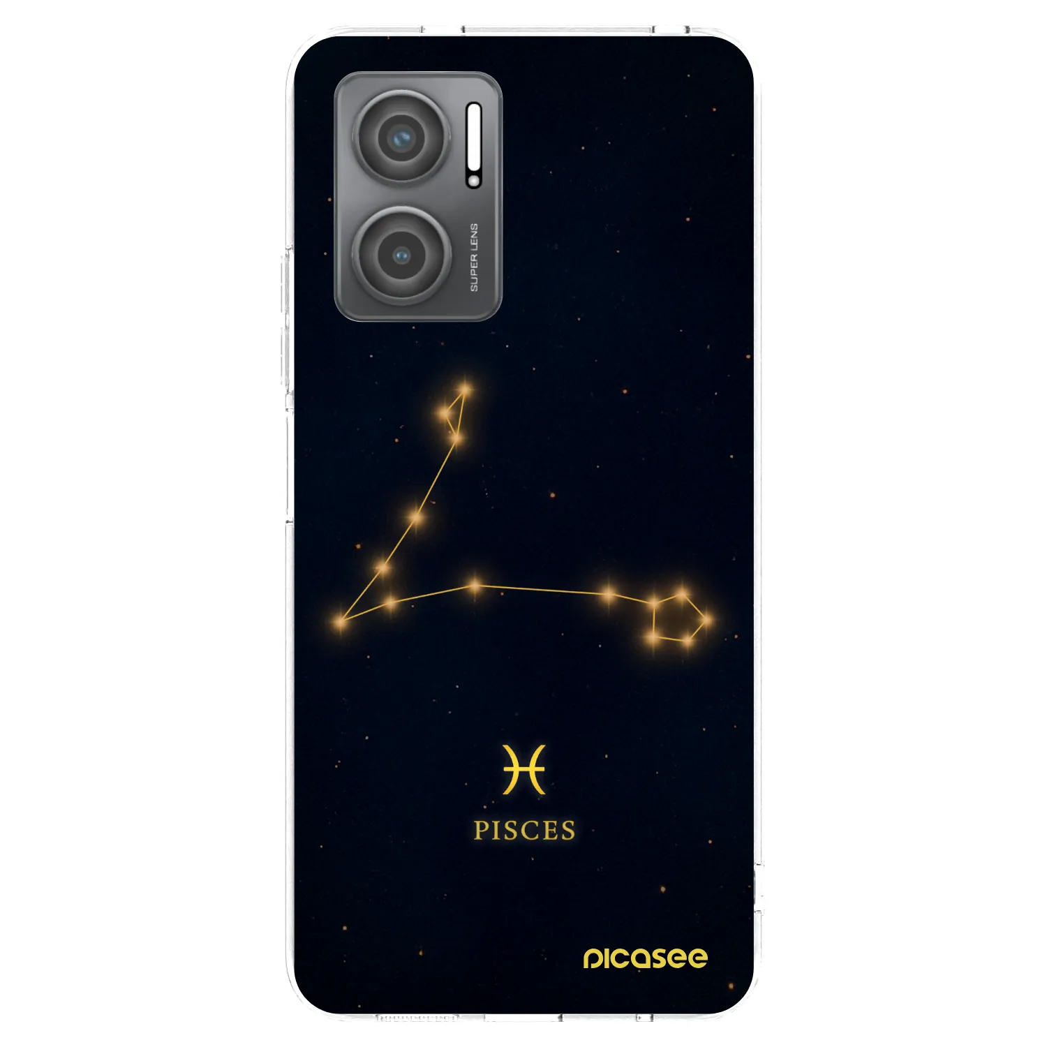 Silikónový prehľadný obal pre Xiaomi Redmi 10 5G - PISCES