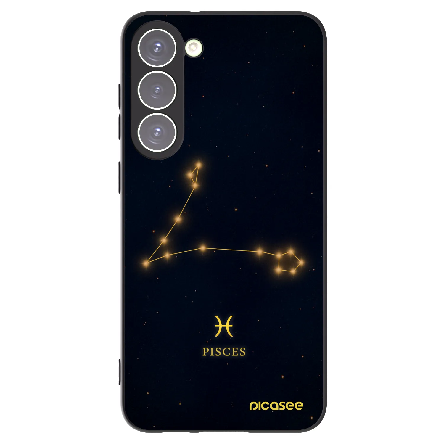Picasee silikónový čierny obal pre Samsung Galaxy S23+ 5G - PISCES